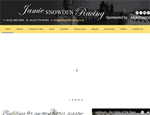 Tablet Screenshot of jamiesnowdenracing.co.uk